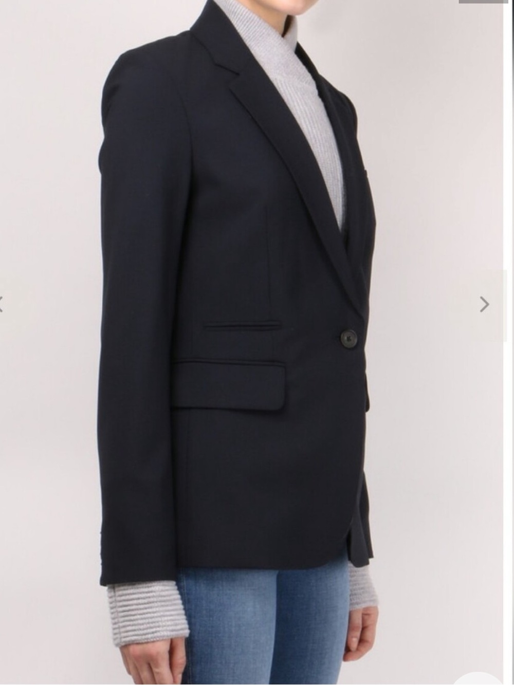 $378 Veronica Beard Dickey Jacket vest & cuffs blazer insert light gray set